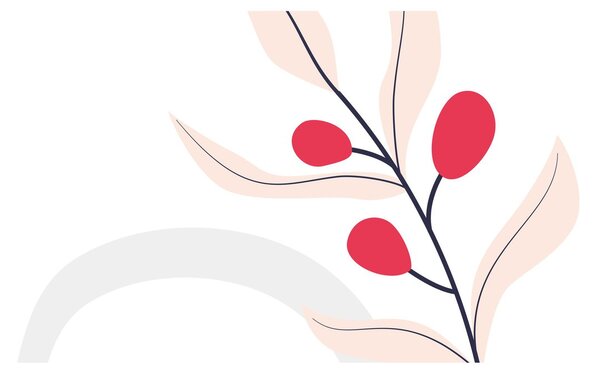 Tablou - Abstracție florală roz N⁰3 (120x50 cm)