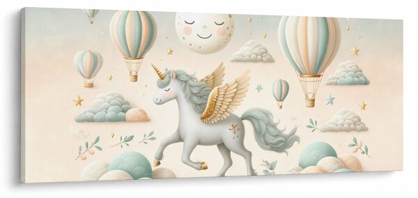 Tablou - Unicorn fericit (120x50 cm)