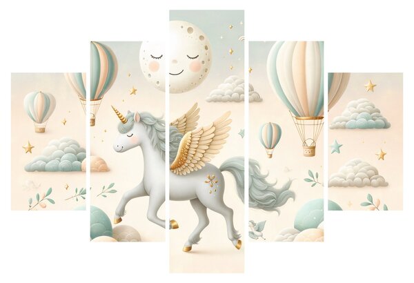 Tablou - Unicorn fericit (150x105 cm)