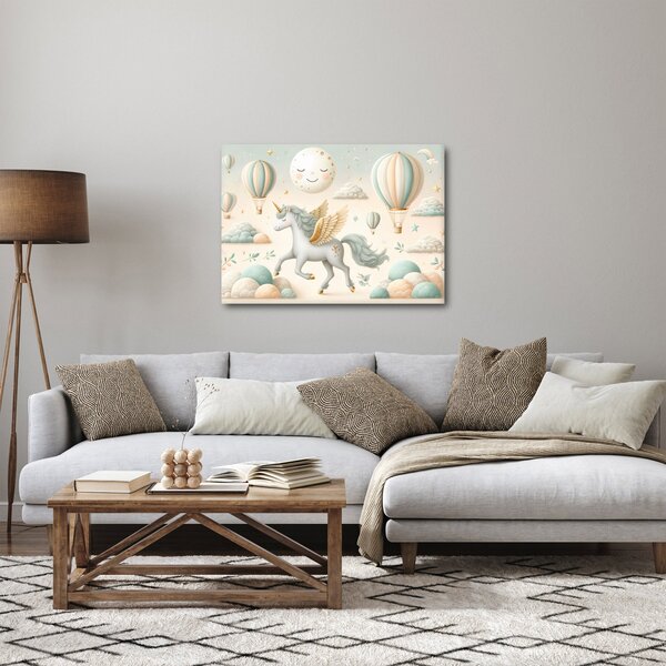 Tablou - Unicorn fericit (70x50 cm)