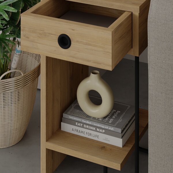 Măsuță de noptieră Sirius Left Oak 2
