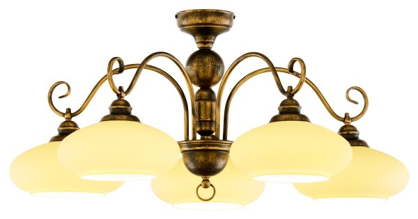 Lustră aplicată BOLERO 5xE27/60W/230V Jupiter 399 BO-5-PL
