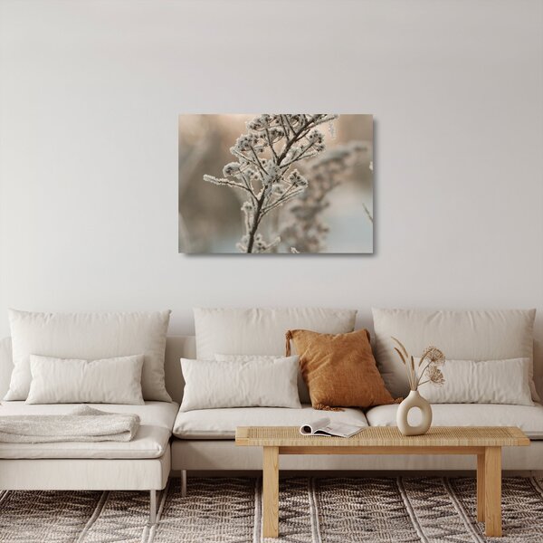Tablou pe sticlă - Plantează în îngheț (70x50 cm)