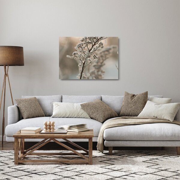 Tablou pe sticlă - Plantează în îngheț (70x50 cm)