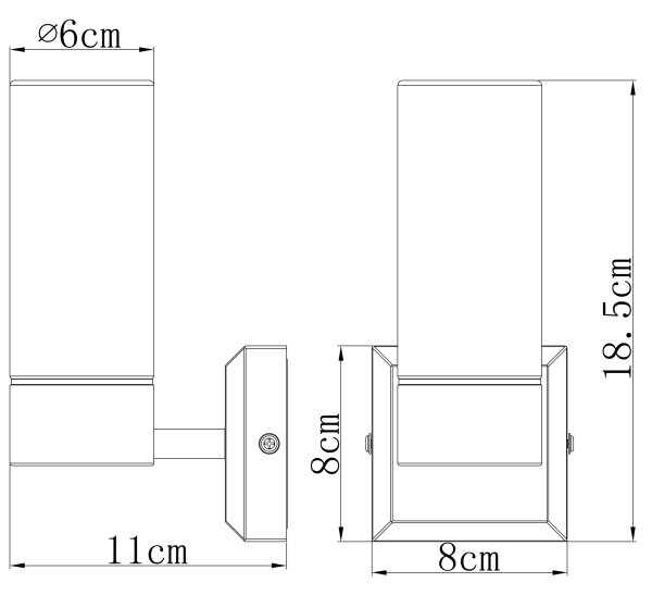 Aplică pentru baie Globo 7815 SPACE 1xE14/40W/230V IP44