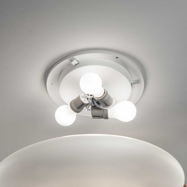 Ideal Lux - Plafonieră SMARTIES 3xE27/42W/230V diam. 50 cm albă