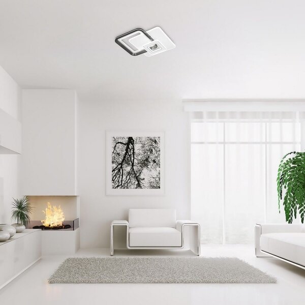 Rabalux 2937 - Lustră LED reglabilă, 48W, 230V, 3000K/4000K/6000K + telecomandă