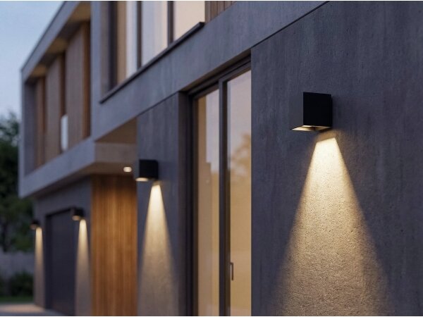Kanlux 28997-LED Aplica solară de perete REKA LED/6W/230V 3000/4000/6500K IP65 negru