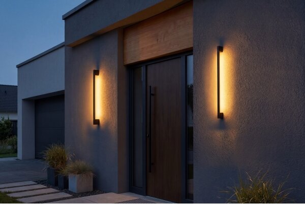 Kanlux 45872 - Aplica LED de exterior YALTE, 8,5W, 230V, 3000/4000/6500K, IP54, negru