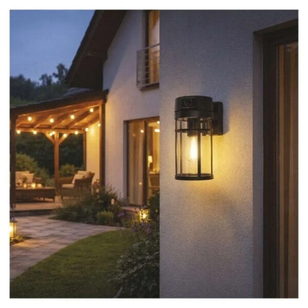Aplică de perete pentru exterior cu cameră 1xE27/15W/230V Wi-Fi IP44