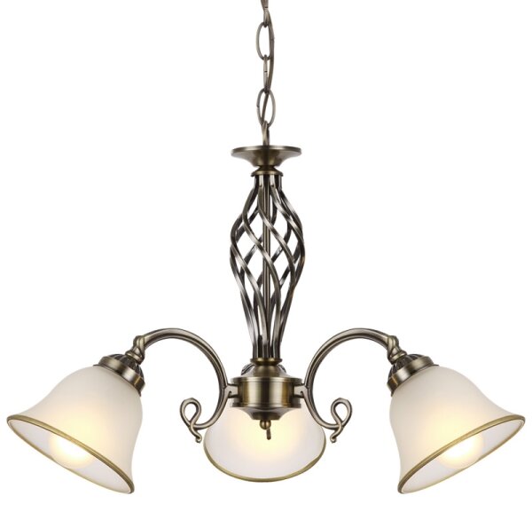 Lustră pe lanț Globo 60208-3 ODIN 3xE27/60W/230V
