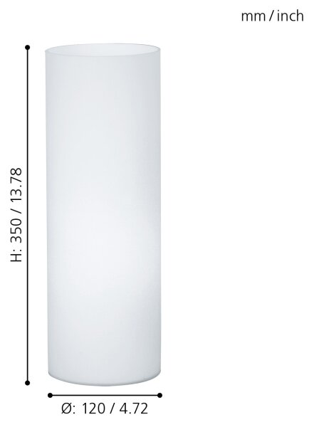 Lampă de masă Eglo 81828 GEO 1xE27/60W/230V