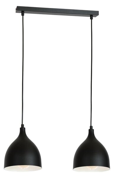 Lustră pe cablu NOAK 2xE27/15W/230V negru