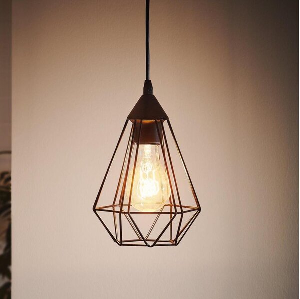 Eglo 94187 - Lampă suspendată pe cablu TARBES 1xE27/60W/230V