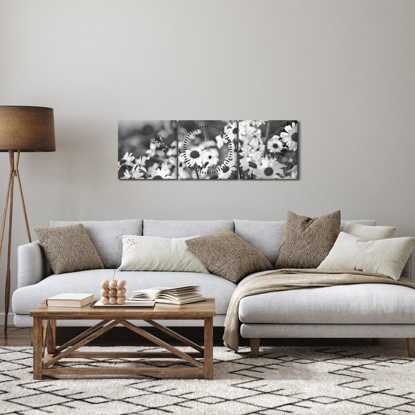 Tablou - Margarete (cu ceas) (90x30 cm)