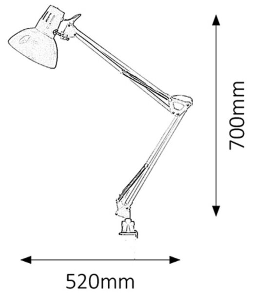 Rabalux 4214 - Lampa de masa ARNO 1xE27/60W/230V