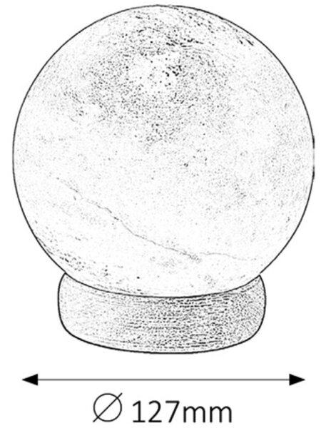 Rabalux 4093 - Lampă de sare OZONE, 1xE14/15W/230V