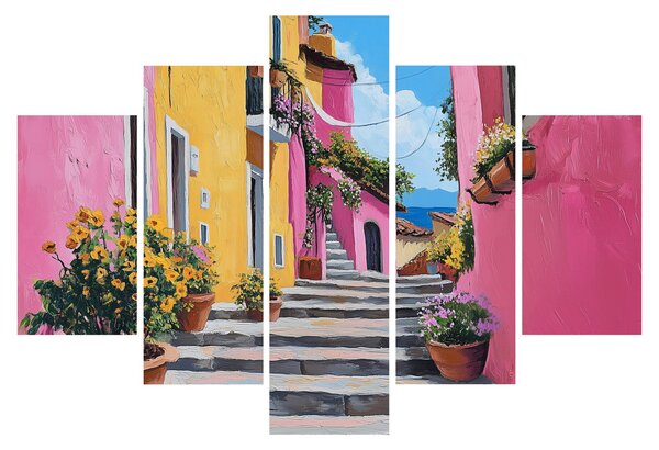 Tablou - Alee roz (150x105 cm)