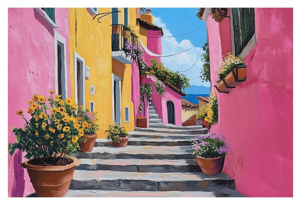 Tablou - Alee roz (90x60 cm)