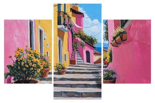 Tablou - Alee roz (90x60 cm)