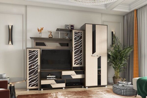 Mobila living Note, wenge mesteacan