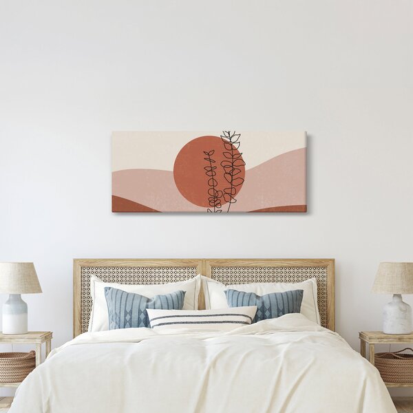 Tablou - Boho frunze N⁰1 (120x50 cm)
