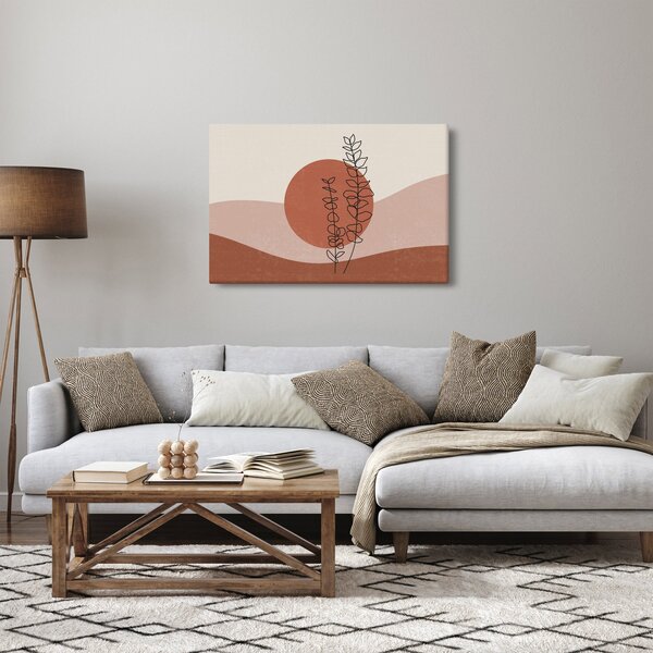 Tablou - Boho frunze N⁰1 (90x60 cm)