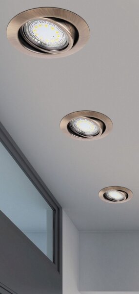 SET 3x corp de iluminat încastrat Rabalux 1051 LITE 3xGU10-LED/3W/230V