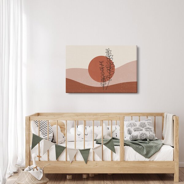 Tablou - Boho frunze N⁰1 (90x60 cm)