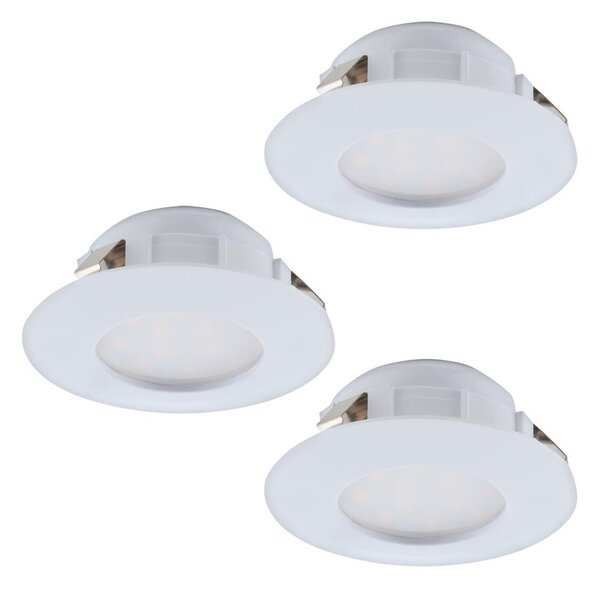 Eglo 95821 - Set 3x spoturi LED încastrate pentru baie PINEDA, 4,9 W, 230 V, IP44