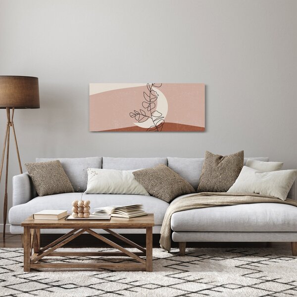 Tablou - Boho frunze N⁰2 (120x50 cm)