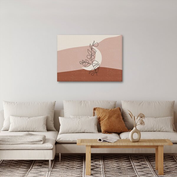 Tablou - Boho frunze N⁰2 (70x50 cm)