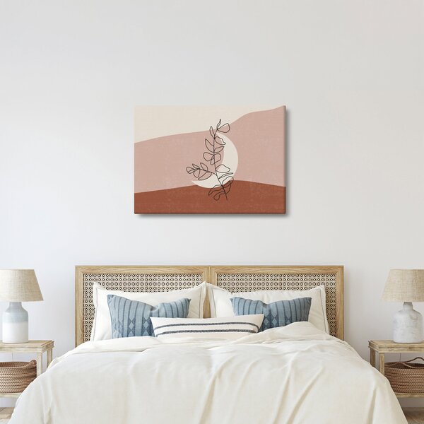 Tablou - Boho frunze N⁰2 (70x50 cm)