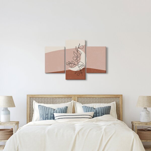 Tablou - Boho frunze N⁰2 (90x60 cm)