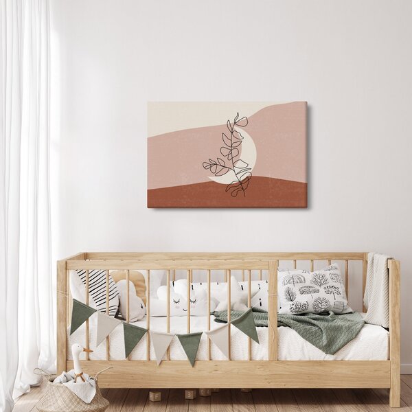 Tablou - Boho frunze N⁰2 (90x60 cm)