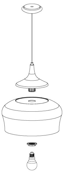 Eglo 95383 - Lustra OBREGON 1xE27/60W/230V