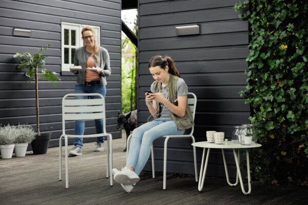 Philips 16483/93/P3 - Aplica LED exterior BUSTAN 2x4,5W IP44