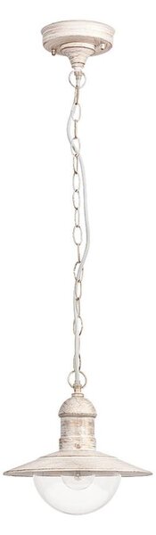 Brilagi - Lampă suspendată de exterior MOLDE, 1xE27/60W, IP44, alb/patină