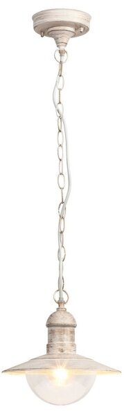 Brilagi - Lampă suspendată de exterior MOLDE, 1xE27/60W, IP44, alb/patină