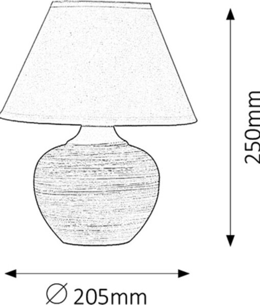 Rabalux 4392 - Lampă de masă MOLLY E14/40W
