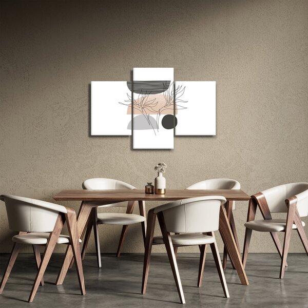 Tablou - Linie de artă flori N⁰2 (90x60 cm)