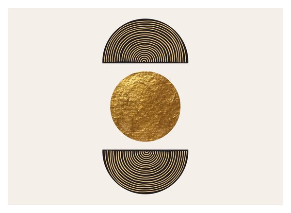 Tablou - Ornament de aur N⁰1 (70x50 cm)
