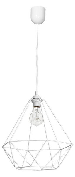 Lampă suspendată BASKET 1xE27/60W/230V alb