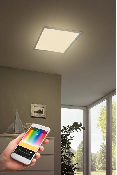 Corp de iluminat LED RGBW dimabil SALOBRENA-C LED/30,5W Eglo 96663 + telecomandă