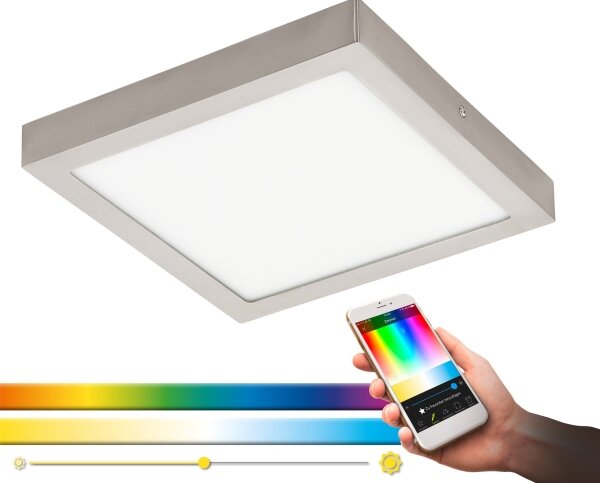Eglo 96681 - Plafonieră LED RGBW dimabilă FUEVA-C LED/21W/230V