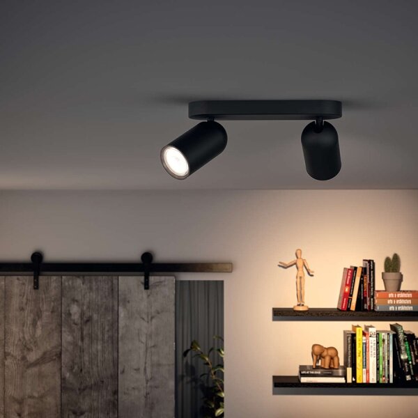 Philips 50582/30/PN - Lampa spot MYLIVING PONGEE 2xGU10/5,5W/230V