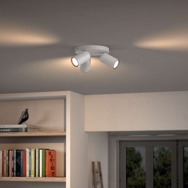 Philips - Spot LED RGBW dimmabil PONGEE 3xGU10/4,8W/230V, alb + telecomandă