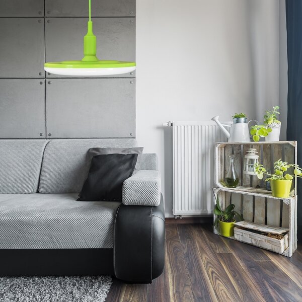 LED Lampa suspendata KIKI 1xE27/15W/230V verde