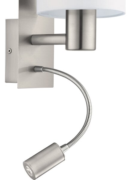 Eglo 96477 - Lampă LED flexibilă PASTERI 1xE27/40W+LED/3,8W albă