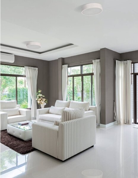 Kanlux 23126 - Plafoniera JASMIN 1xE27/20W/230V alb